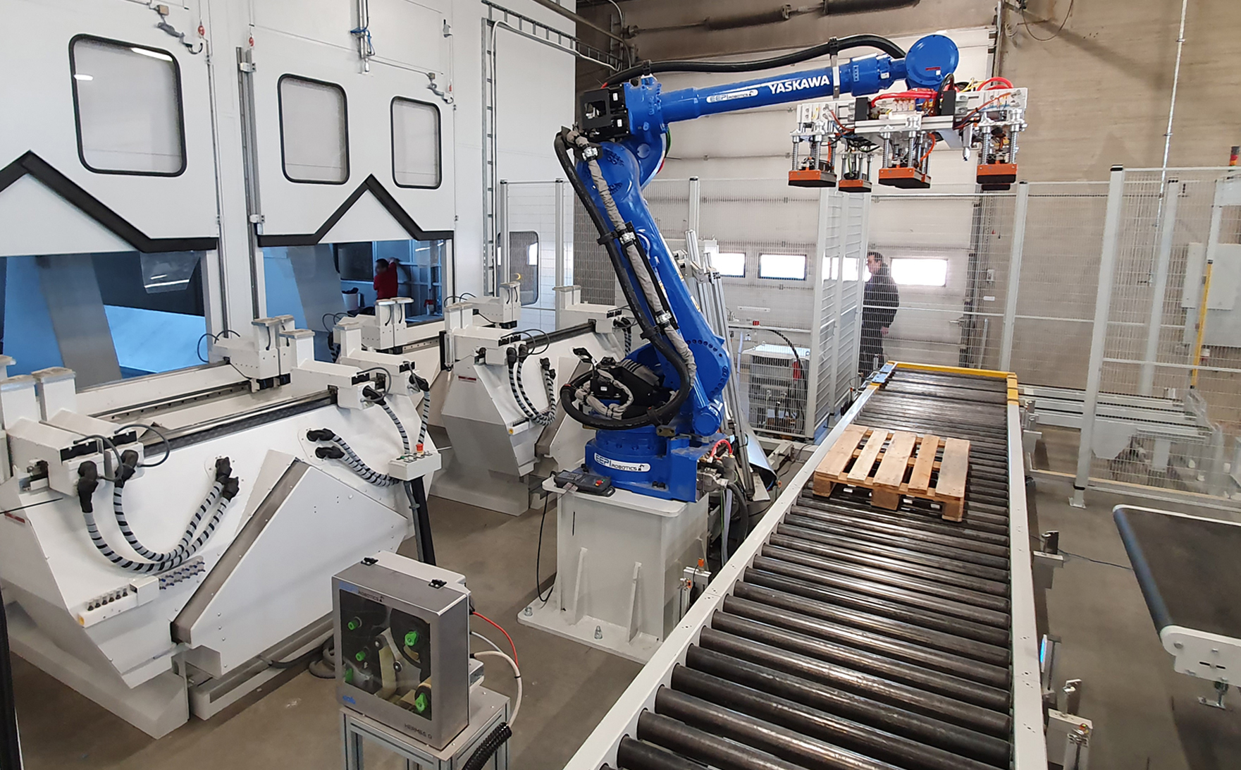 Holzbau - Roboterlösungen zum Be-und Entladen von CNC-Maschinen