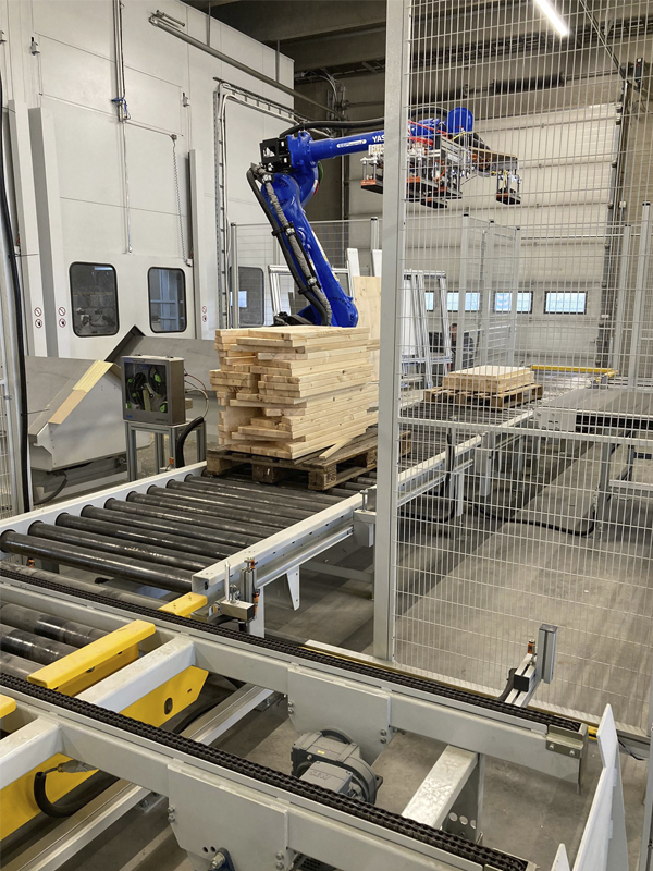 Holzbau - Roboterlösungen zum Be-und Entladen von CNC-Maschinen
