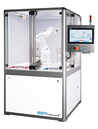 Pharmazeutische Industrie - Roboterzelle Spritzenkontrolle